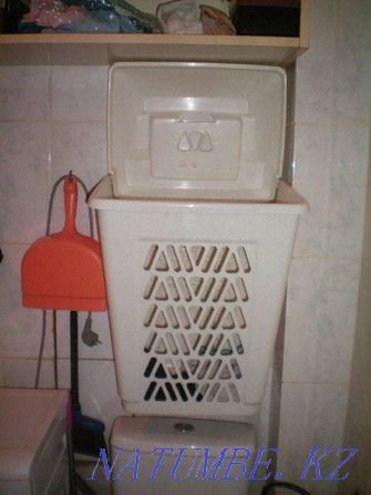Продам корзину пластмассовую для белья (сделано в России) Кокшетау - изображение 1