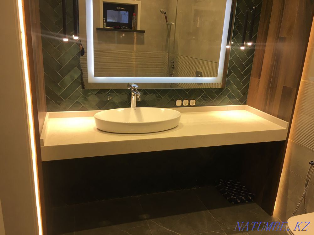 Stone bath countertops Almaty - photo 1