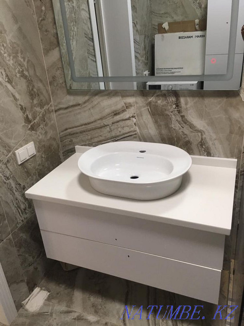 Stone bath countertops Almaty - photo 3