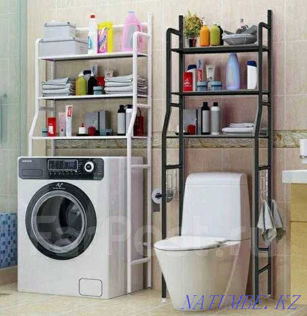 Полки,этажерка над стиральной машиной,унитазом по Акции,Оригинал Костанай - изображение 1