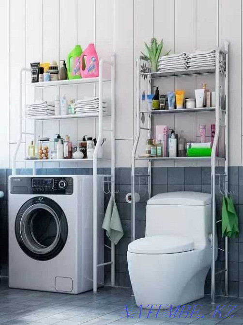 Полки,этажерка над стиральной машиной,унитазом по Акции,Оригинал Костанай - изображение 4