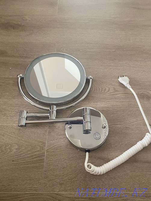 Жарықдиодты жарықтандыруы бар қабырғаға орнатылған ванна бөлмесінің косметикалық айнасы  Астана - изображение 4