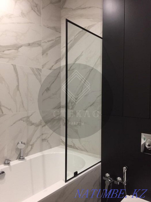 Glass shower enclosures, partition walls, bathroom screens, shelves Astana - photo 4
