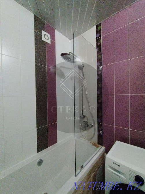 Glass shower enclosures, partition walls, bathroom screens, shelves Astana - photo 5