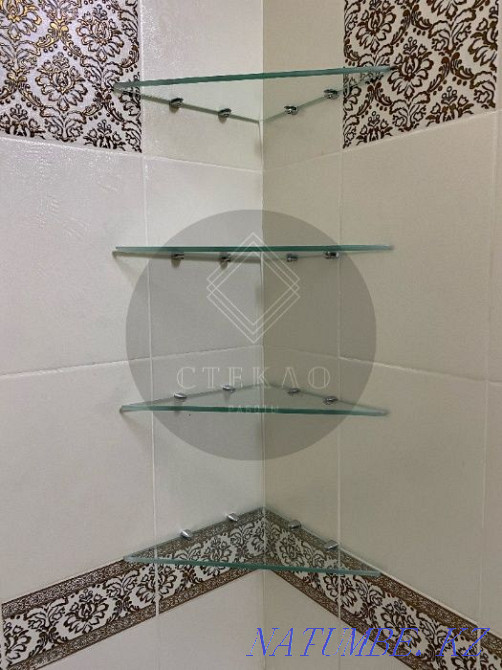 Glass shower enclosures, partition walls, bathroom screens, shelves Astana - photo 7
