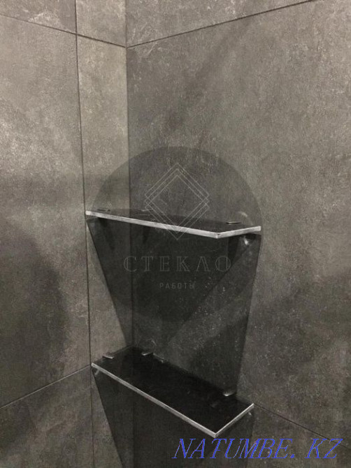 Glass shower enclosures, partition walls, bathroom screens, shelves Astana - photo 2