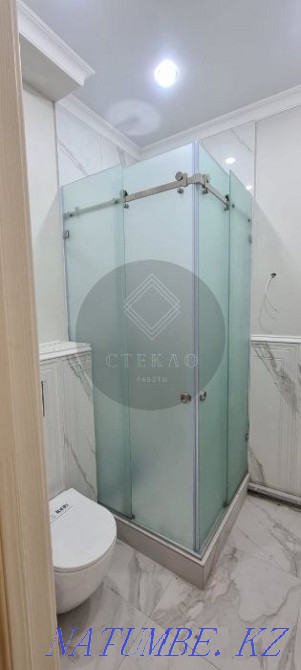 Glass shower enclosures, partition walls, bathroom screens, shelves Astana - photo 6