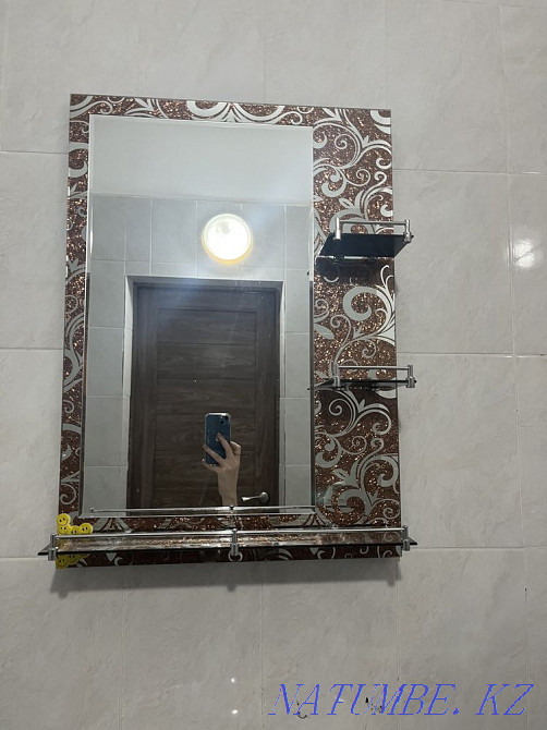Mirror(used) bathroom mirror new Shymkent - photo 2