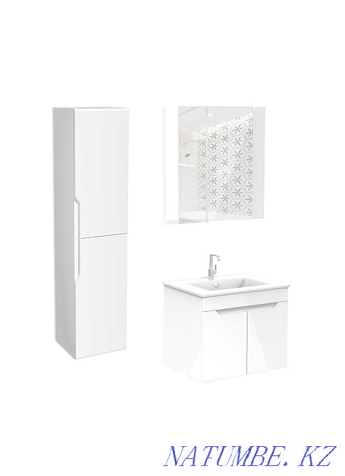 Тумба подвесная с раковиной Optima "60" без ящика Астана - изображение 1