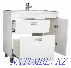 Тумба с раковиной Elen Cube 90 с 2 верхними ящиками Астана - изображение 4
