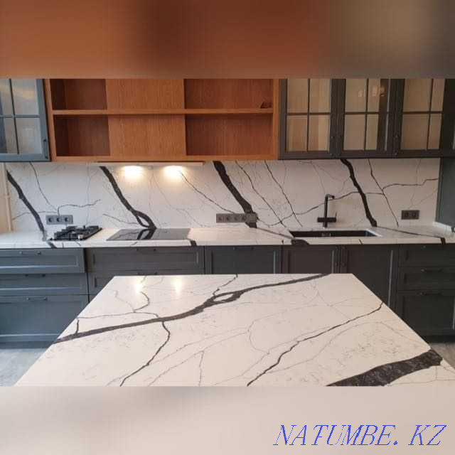 Countertops made of artificial stone and quartz Astana - photo 2