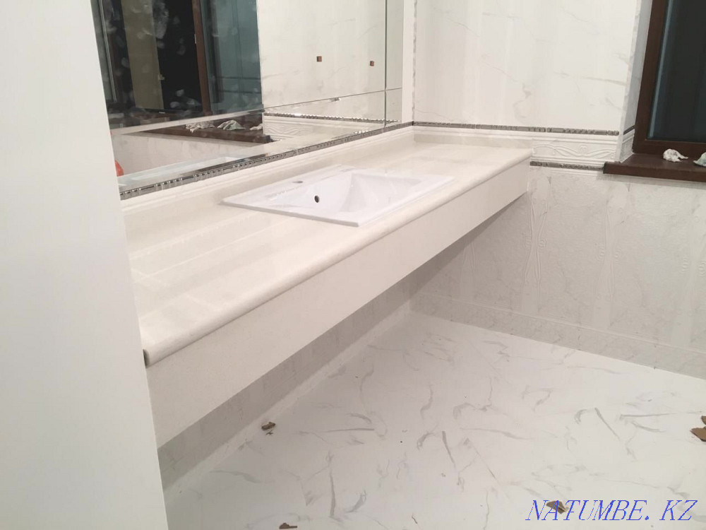 Countertop made of artificial and natural stone Almaty - photo 5