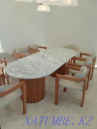 Столы мраморные ,консоли , барные стойки ,кухни из мрамора Алматы - изображение 2