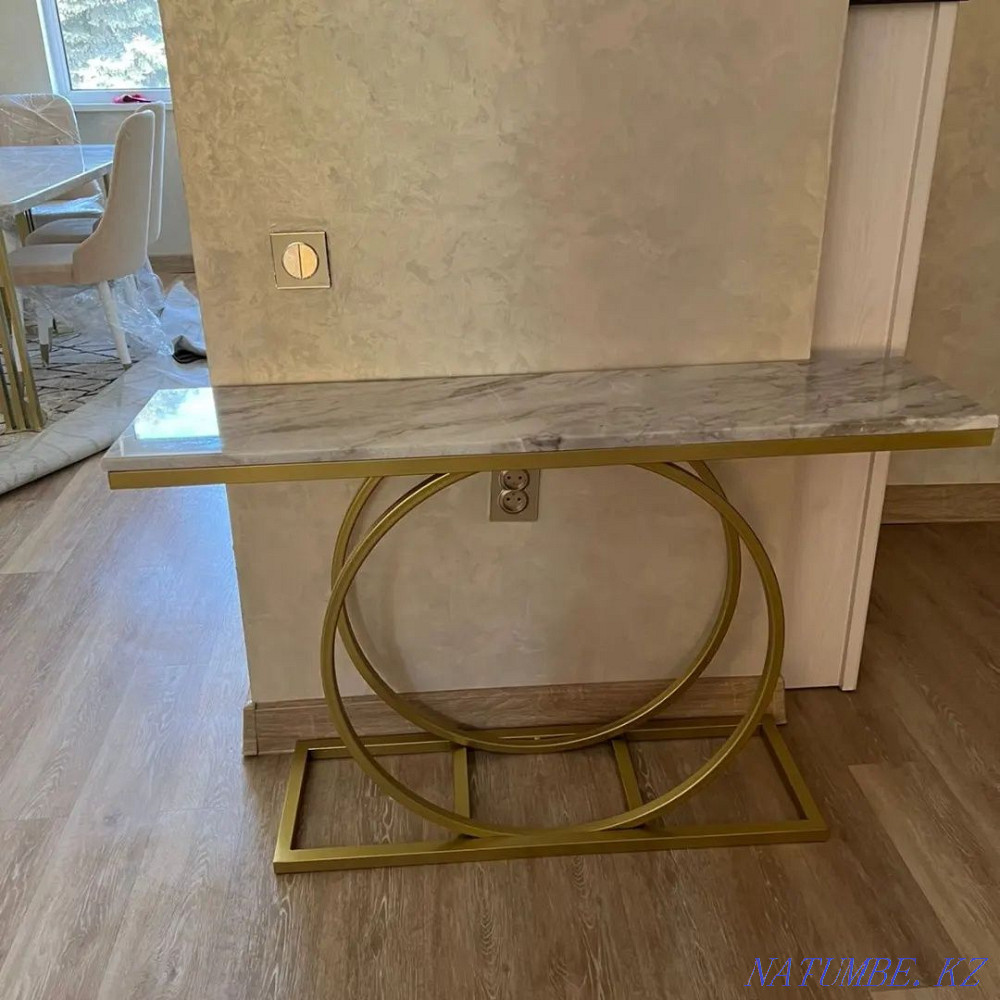 Столы мраморные ,консоли , барные стойки ,кухни из мрамора Алматы - изображение 7