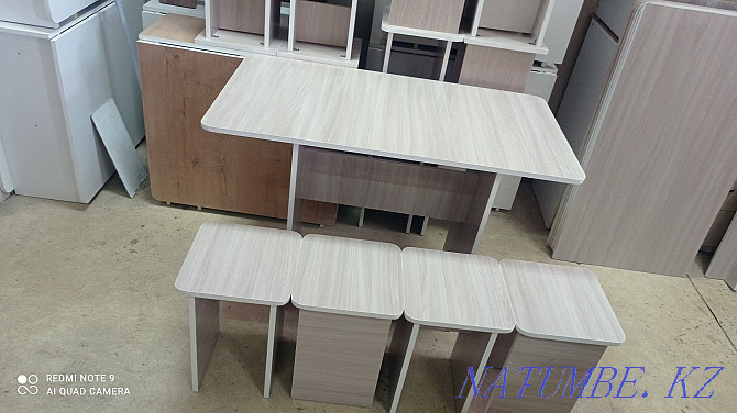 Кухонный стол в комплекте 4 табуретки стулья Белоярка - изображение 6