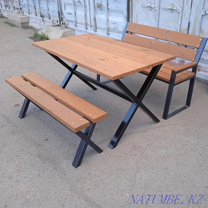 Table with benches. . Karagandy - photo 1