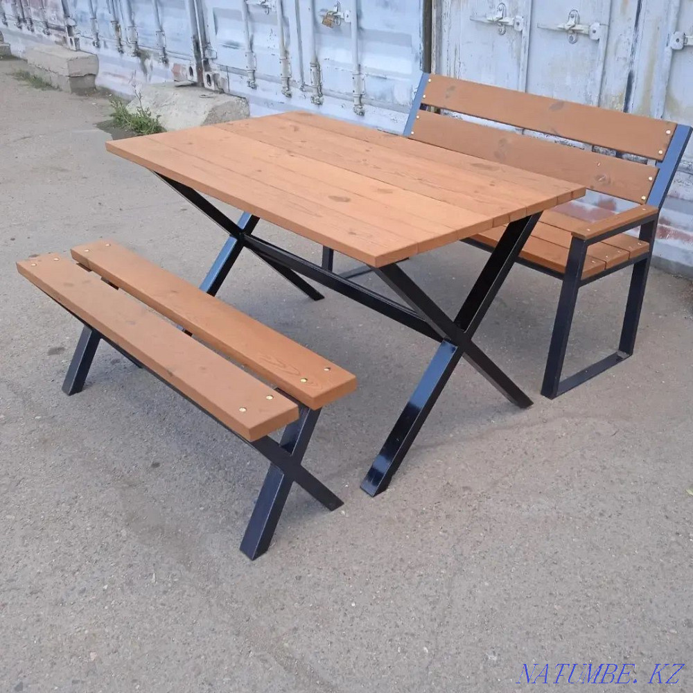 Table with benches. . Karagandy - photo 1