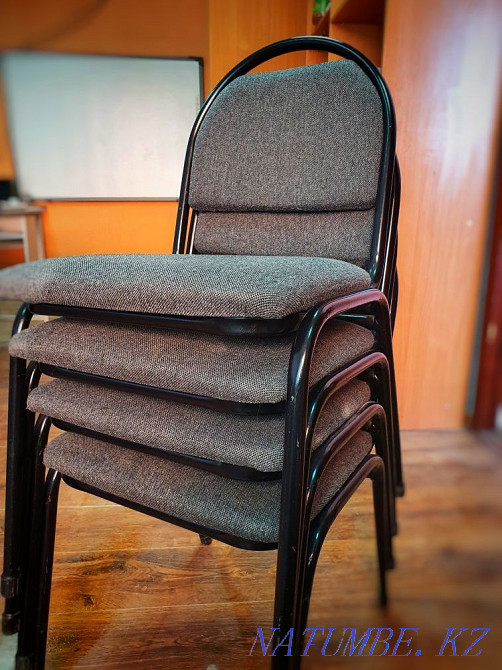 Стул офисный серый Актау - изображение 1