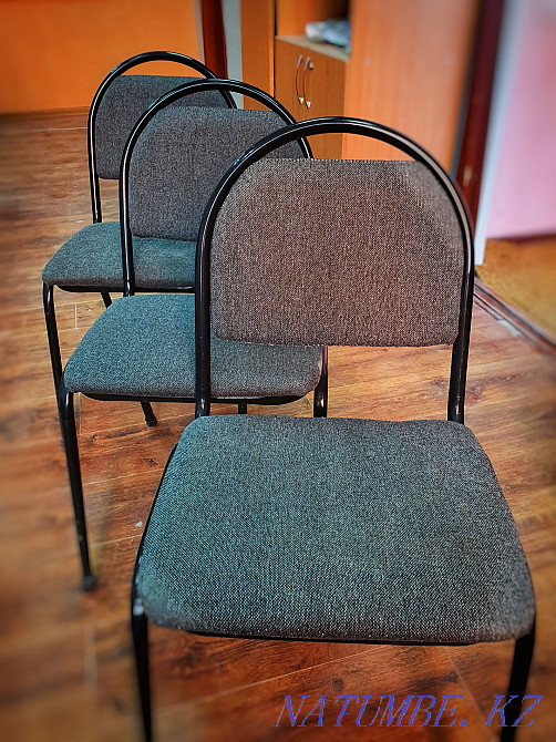 Стул офисный серый Актау - изображение 3