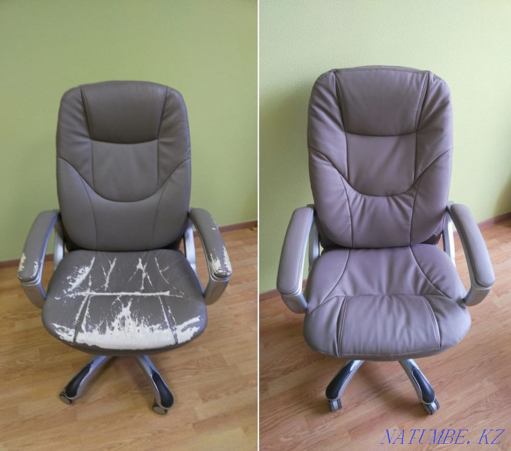 Перетяжка и реставрация офисной мебели Костанай - изображение 3