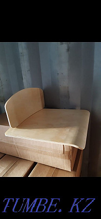 Фанера Гнутоклеенная комплект сиденье и спинка для школьного стула Актау - изображение 1
