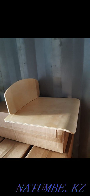 Plywood folded glued seat and back set for school chair Aqtau - photo 1