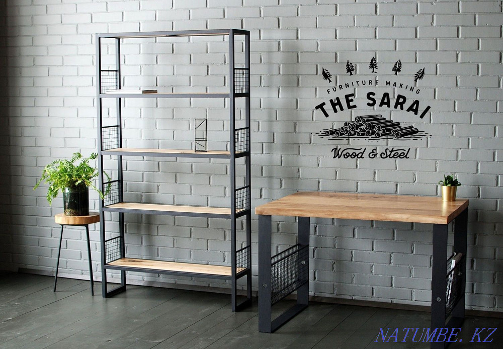 Лофт стиліндегі мейрамханалар мен кеңселерге арналған жиһаз  Алматы - изображение 6