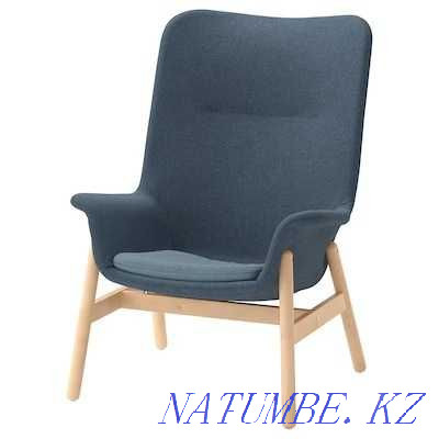 Armchair with high back, Gunnared blue, VEDBU, Ikea Astana - photo 6