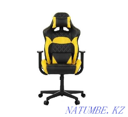 Gaming computer chair GAMDIAS ZELUS E1 L, Black-yellow Almaty - photo 1