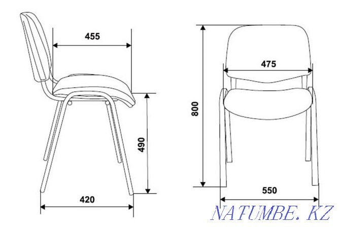 Стулья. Офисные стулья Алматы - изображение 8