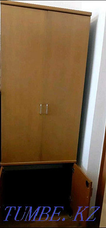 Продам шкаф офисный двухсекционный б/у Алматы - изображение 1