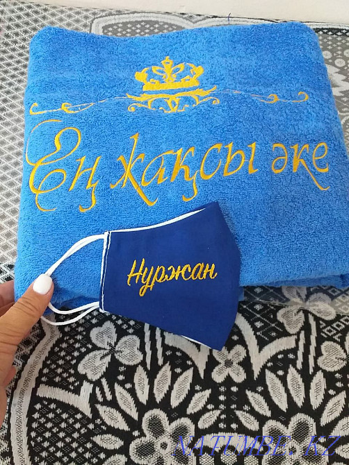 Халаты с именной вышивкой Турецкий за 2 часа Алматы - изображение 4