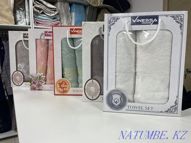 Turkish towels in gift boxes bath + face Astana - photo 1