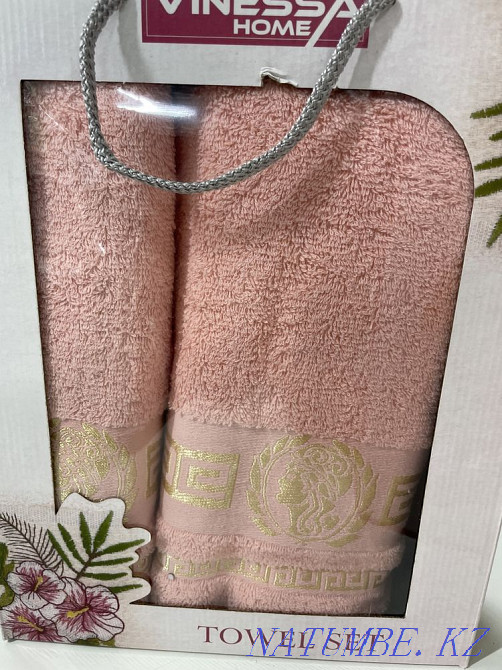 Turkish towels in gift boxes bath + face Astana - photo 8