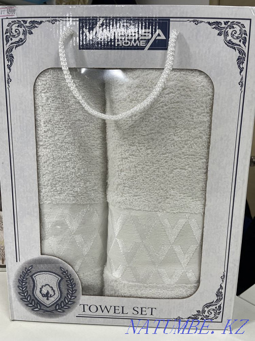 Turkish towels in gift boxes bath + face Astana - photo 3