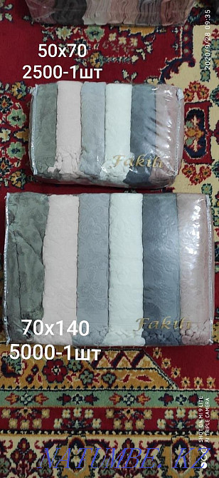 Полотенца лицевые и банные отличого качества, Турция Актобе - изображение 6