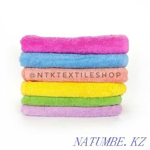 Hand towel black, yellow, green, blue colors barber shop Astana - photo 3