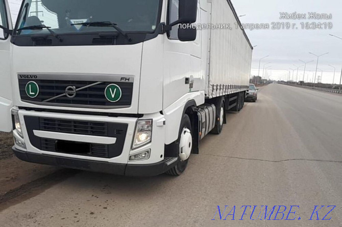 Truck: long-distance cargo transportation. Around the city, KAMAZ, refrigerator, awning Almaty - photo 2