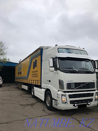 Truck: long-distance cargo transportation. Around the city, KAMAZ, refrigerator, awning Almaty - photo 1