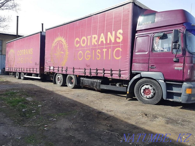 Truck: long-distance cargo transportation. Around the city, KAMAZ, refrigerator, awning Almaty - photo 7