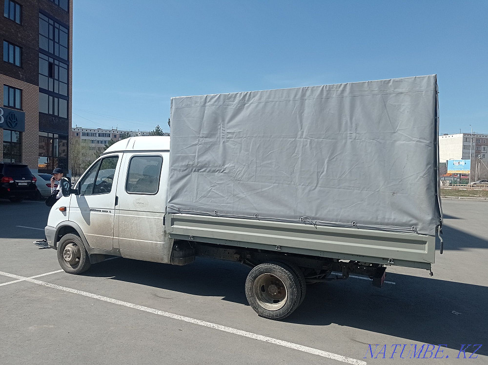 Cargo transportation gazelle farmer cargo-passenger 6 seats, 2 tons board 3.2m Kokshetau - photo 1