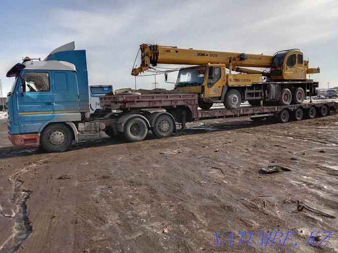 Cargo transportation on a trawl, semi-trailer. Transportation in Kazakhstan and Russia Astana - photo 2