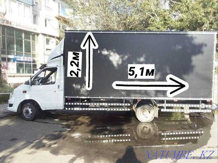 Cargo transportation in U-Ka, RK and RF. Gazelle 25 m3. Length 5.2 m. Loaders. Documents Ust-Kamenogorsk - photo 1