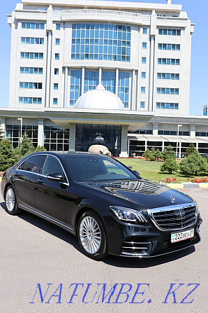 Rent a Mercedes S560 with a driver in the city of Nur-Sultan. Restyling 2019 Astana - photo 7