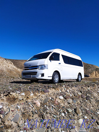Rent, services of minibus Toyota Hiace, 14 p/m. Almaty - photo 1