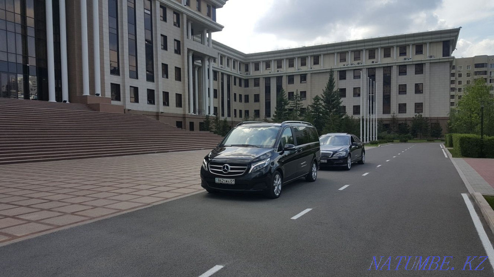 Rent, rent a minibus Mercedes V Class, Viano, Vito with a driver. Astana - photo 4