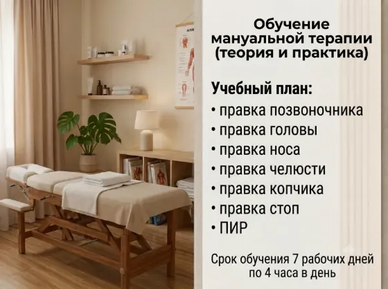 7 дней до новой профессии. Мануальная терапия Алматы