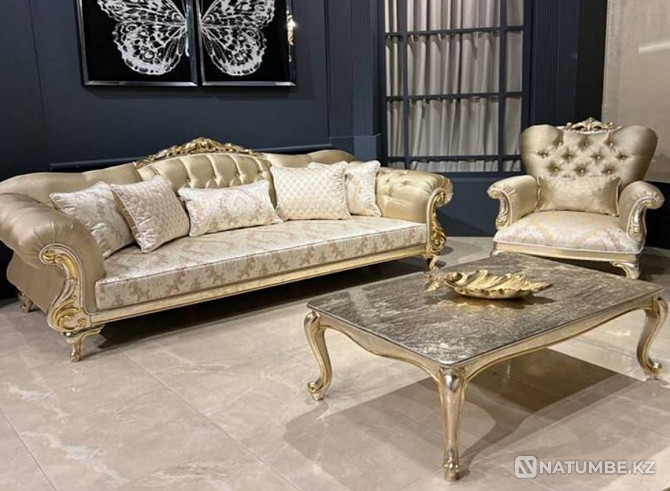 Set of upholstered furniture Mondy sofa, 2 armchairs Shymkent - photo 1