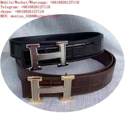 Belt Male and Female Crocodile Pattern h Letter Kokshetau