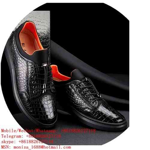 Men's Shoes Made Of Crocodile Leather, High Quality Zhezqazghan